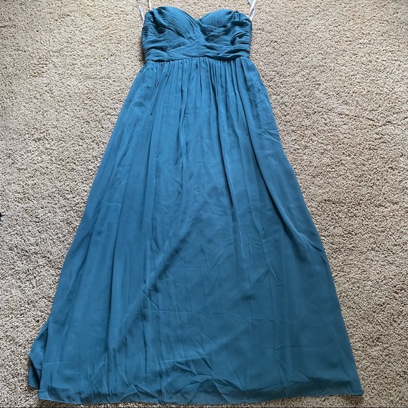 NWT Never worn Revelry Kennedy Chiffon convertible dress size 12 desert blue - Picture 8 of 14